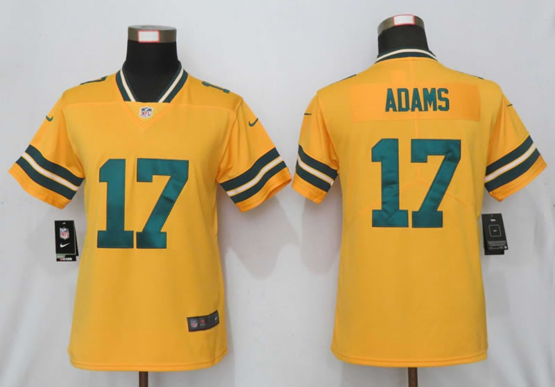 Women Nike Green Bay Packers 17 Adams  Vapor Untouchable Nike Gold Inverted Limited Jersey,We sell and wholesale Women Nike Green Bay Packers 17 Adams  Vapor Untouchable Nike Gold Inverted Limited Jersey on line form chian!